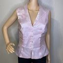 Dress Barn Collection Sleeveless Button Down Blouse Crystal Buttons Pink 10 Photo 0