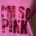 Xersion I’M SO PINK v-neck foil Print athletic shirt top pink cancer awareness Photo 4