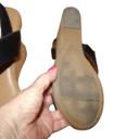 Franco Sarto  cork 4" wedge heel leather sandals size 9.5 Excellent Photo 4