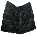 Sans Souci  Black Lace Design Mini Skirt Size XS Photo 1