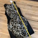 Lush Clothing NWT Lush Black & Leopard Print Bodycon Dress M Photo 2