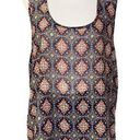 Mileage Women's𝅺  blue patterned open back tank top Photo 0