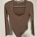 Abercrombie & Fitch Long Sleeve Square Neck Bodysuit Photo 1