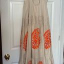 Anthropologie Tiered Cotton Maxi With Embroidery Size XS Photo 2