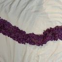 Ecru NWT Powder Design UK Scarf Purple  Stretch Silk Artsy Shawl Wrap Art To Wear Photo 0