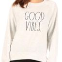 Rae Dunn  “GOOD VIBES” Studio Reglan Sweatshirt, size Small Photo 0