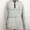 PINK - Victoria's Secret Victoria’s Secret PINK gray Sherpa half zip pullover sweatshirt large Photo 0