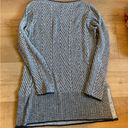 Eight Eight Eight  size medium gray and blue tunic length sweater 100% cotton Photo 7