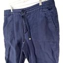 Ralph Lauren Lauren  Pants Womens 16 Blue 100% Linen Tapered Pockets Nautical Photo 1