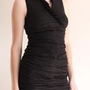 Calvin Klein Gothic Ruched Little Black Dress Photo 0