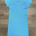 Lululemon  Swiftly Tech Short Sleeve Seamless Blue Tee Shirt Size 2 Photo 0