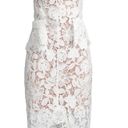 Elliatt Optics Floral Lace Peplum Dress — white & nude Photo 1