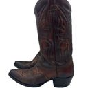 Krass&co Texas Boot  Texas Imperial Brown Leather Country Western Cowboy Boots 9 D Photo 4