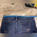 EXPRESS  Shorts 8 Mid Rise Cuffed Dark Wash Blue Stretch 3” Inseam Jean Denim Photo 5