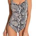 Gottex Kalahari V Neck One Piece Swimsuit Reptile Photo 0