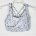 Lululemon  Energy Silver Grey Geometric Strappy Sportsbra Photo 0