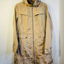 Cole Haan  Topaz Beige Packable Hooded Rain Jacket Coat Size Medium Photo 5