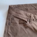 prAna  Outdoor Hiking Pants 5-Pocket Belt Loops Logo Solid Brown Button Zip Up 10 Photo 2