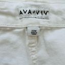 Ava & Viv  Shorts White High Rise No Gap Waist Bermuda Denim Jean Shorts Plus 22W Photo 1