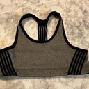 Athletic Works Girls  Gray Black Striped Mesh Sports Bra Size 32 Photo 0