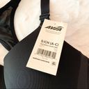 Avia NWT  Black Racerback High Impact Sports Bra Size Small Fitness Workout Yoga Photo 4