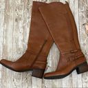 Marc Fisher Brown Leather Tall Riding Boots Size 10M Photo 3