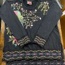 Johnny Was Kaira Embroidered High-Low Pullover Sweatshirt  Photo 4