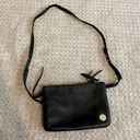 Vince Camuto  Black Leather Double Zipper Pocket Crossbody Purse Handbag Photo 0