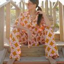 ZARA pajama style satin geometric set Photo 9