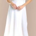 Vince  White Wrap Dress Flutter Sleeve V-Neck Ruffle Cape Midi Designer XS NWOT Photo 0