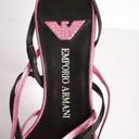 Emporio Armani Pink and black  kitten heels sz 36 Photo 12