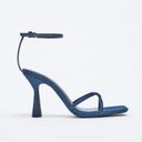 ZARA  Blue Strappy Glitter Heeled Sandals Photo 0