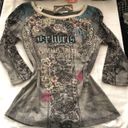 NWT Vanilla Sugar Edgy grunge 2000s Y2K grunge top with a floral, skull, angel, and rose design Measurement in pics Multi Size M Photo 2