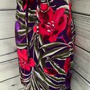 EXPRESS Red & Purple Tropical Floral Strappy Wrap Dress Photo 2