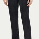 Emporio Armani  Black Pinstripe Mob Wife Dress Pants Slacks Size 6/28 Photo 0