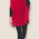 Chico's Chico’s Zenergy Wendy Cable Poncho Red L/XL Photo 1