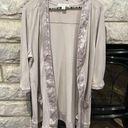 Coldwater Creek open front neutral cardigan 100% rayon XL Photo 0