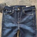 Rag and Bone NWT  10 Inch Ankle Skinny Jeans in Mad River Blue Denim Jeans Sz 30 Photo 4