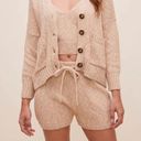 ASTR  the Label Women's Sweater Knit Drawstring Shorts Beige  size XS b10 Photo 4