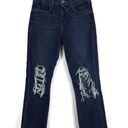 L'Agence L’Agence Jordan Ripped Distressed High Waist Crop Straight Leg Jeans Size 24 Photo 0
