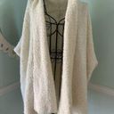 Lou & grey  shawl-collar, boucle, open-front white cardigan Small Wool Alpaca Photo 0