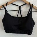 Splendid  Strappy Black Active Padded Sports Bra Pull On XS Photo 0