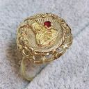 Ruby 10K 10KT Karat Virgin Mary  Fine Women’s Ring Sz 5.5 Photo 0