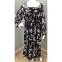 Isabel Maternity NWT Women's  by Ingrid & Isabel L/S Smocked Waist Dress Sz Large Photo 4