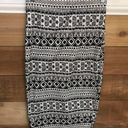 Iris  Tribal Print Black White Bodycon Pencil Skirt Photo 1