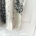 Chico's  Grey White Snake Print Cozy Embellished V Neck Poncho Sweater S/M Photo 5