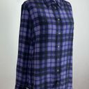 Equipment  Signature slim-fit silk shirt in Purple Plaid Photo 2