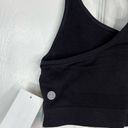 Zella  Women's Seamless Strappy Back Sports Bra Black Size L Yoga Pilates Photo 2