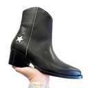 Krass&co NEW Thursday Boot . Country Star Black Ankle Zipper Western Booties US 6.5 Photo 0