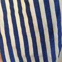 ZARA  Trafaluc Pinstripe Paperbag Woven Trousers Blue and White Size XS Photo 6